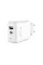 Зарядний пристрій AccLab AL-TC220 (1xUSB, 1xType-C) White