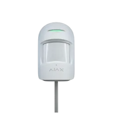 Провідний датчик руху та розбиття скла Ajax CombiProtect Fibra White