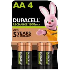 Акумулятори Duracell Rechargeable AA 1300 mAh, 4 шт.