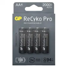 Акумулятори GP Recyko Pro 2000 (GP210AAHCB-2EB4) AA/HR06 NI-MH 2000 mAh BL 4 шт