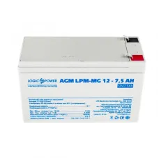 Акумуляторна батарея LogicPower 12V 7.5AH (LPM-MG 12 - 7.5 AH) AGM мультигель