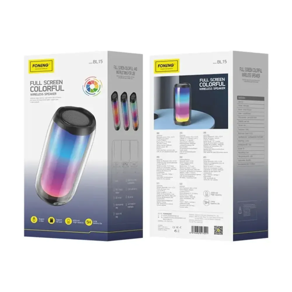 Foneng BL15 Full Screen Colorful Bluetooth Speaker