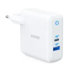 Мережевий зарядний пристрій Anker PowerPort+ Atom III White, 45W USB Type-C + 15 W USB (A2322G21)