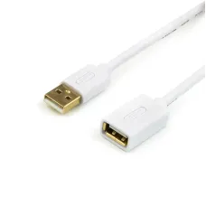 Кабель Atcom (13424) USB 2.0 AM/AF, 0.8м, White