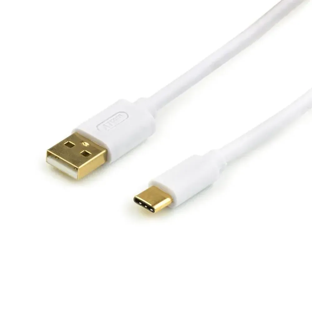 Кабель Atcom (17425) USB 2.0 AM/USB Type C, 0.8м, White