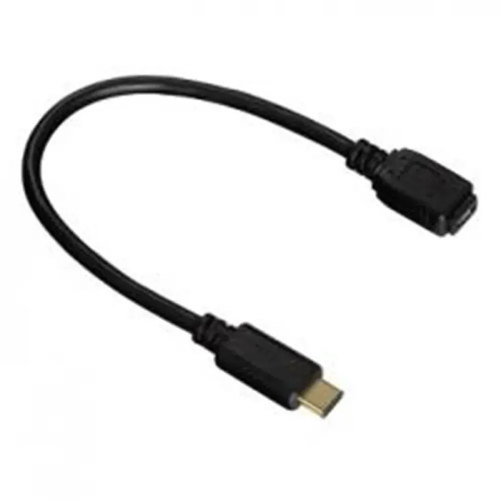 Кабель ATcom USB 2.0AF - Type-C OTG, 0.1м