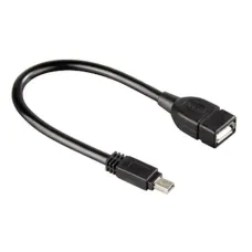 Кабель Atcom USB - micro USB V 2.0 (F/M), 0.1 м, Black (3792)