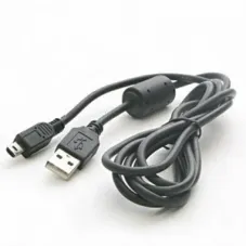 Кабель Atcom USB - mini USB V 2.0 (M/M), (5 pin), ферит, 0.8 м, Black (3793)