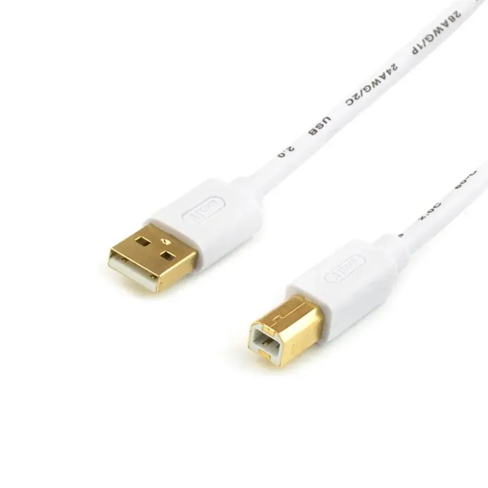 Кабель Atcom USB - USB Type-B V 2.0 (M/M), 0.8 м, White
