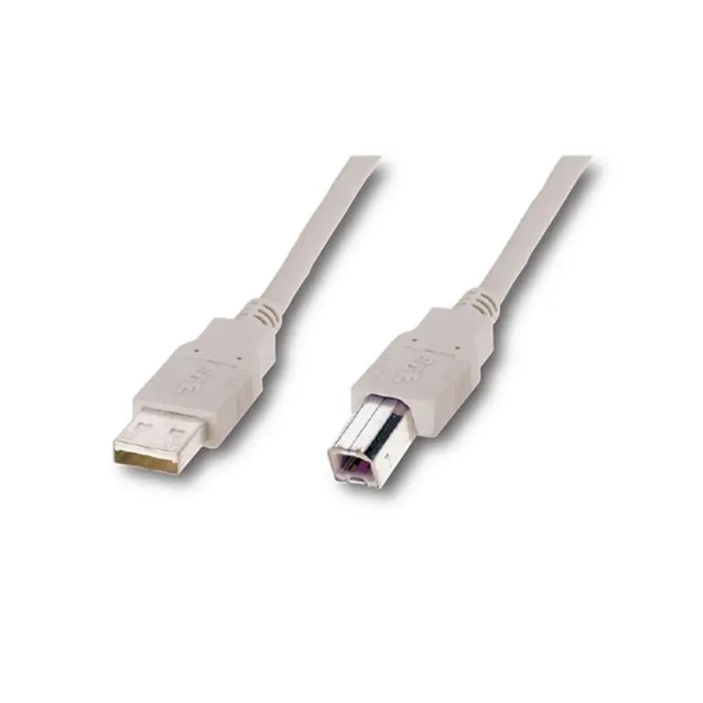 Кабель Atcom USB - USB Type-B V 2.0 (M/M), 3 м, ферит, White (8099)