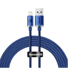 Кабель Baseus Crystal Shine USB - Lightning, 2.4A, 2м Blue (CAJY000103)