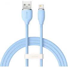 Кабель Baseus Jelly Liquid Silica Gel USB - Lightning (M/M), 2.4 A, 2 м, Blue (CAGD000103)