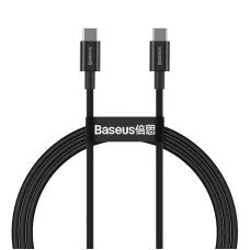 Кабель Baseus Superior Fast Charging USB Type-C - USB Type-C (M/M), 1 м, Black (CATYS-B01)