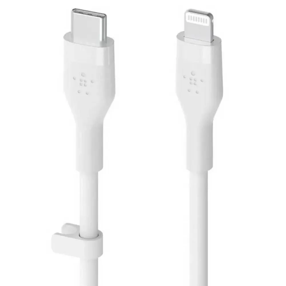 Кабель Belkin BoostCharge Flex USB Type-C - Lightning, 2 м, White (CAA009bt2MWH)