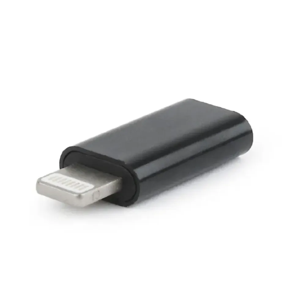 Адаптер Cablexpert USB Type-C - Lightning (F/M) Black