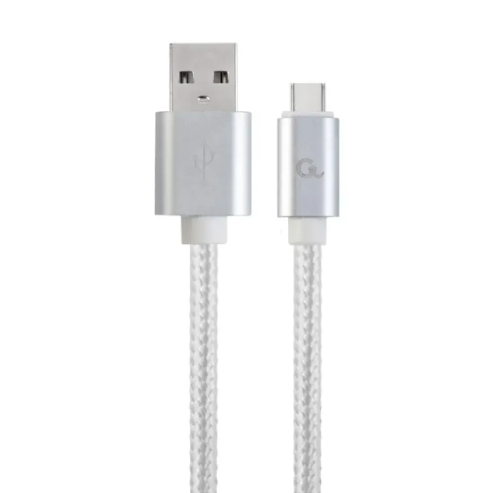 Кабель Cablexpert USB - USB Type-C (M/M), 1.8 м, сріблястий