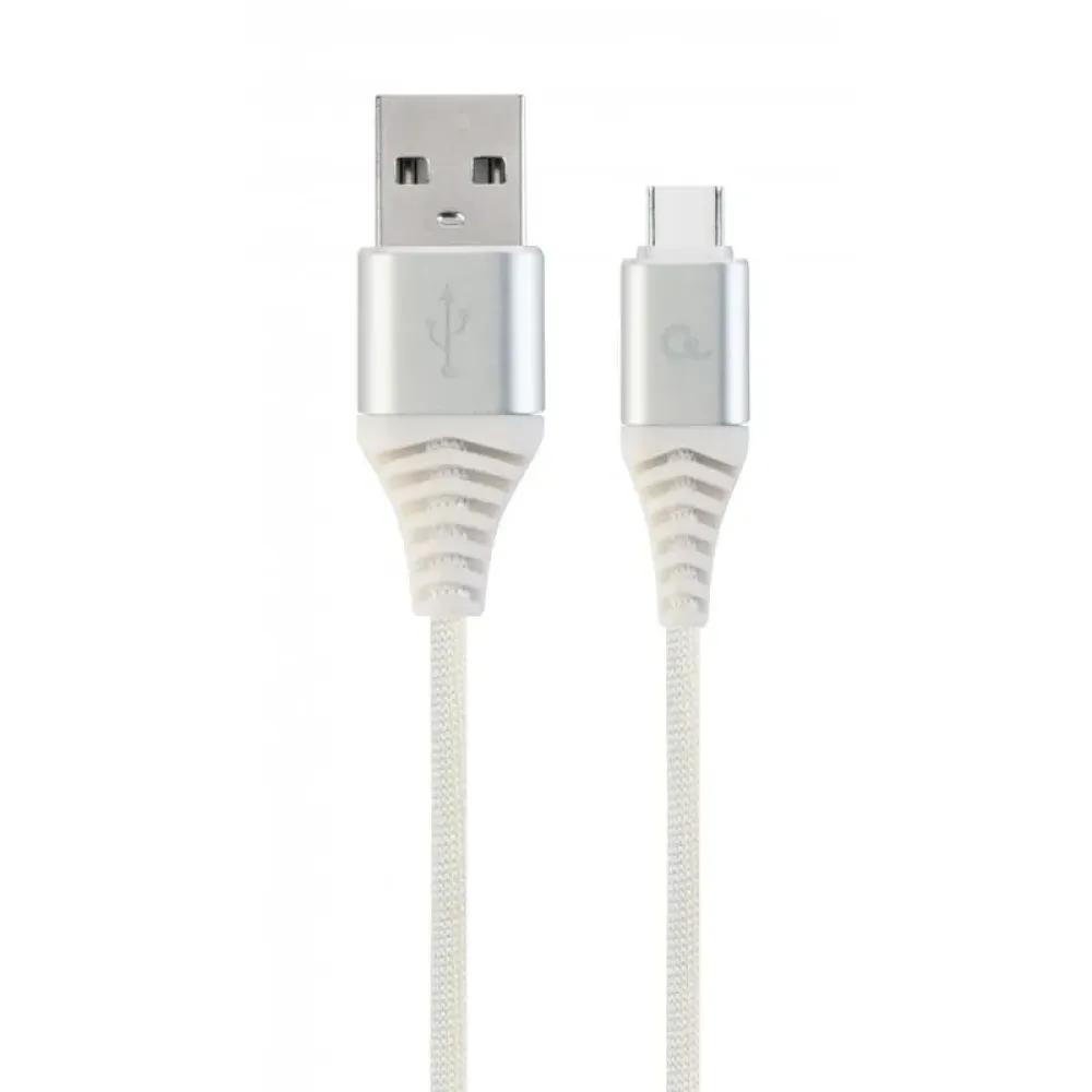 Кабель Cablexpert USB - USB Type-C V 2.0 (M/M), преміум, 1 м, білий (CC-USB2B-AMCM-1M-BW2)