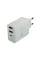 Мережевий зарядний пристрій Canyon (2USB, 2.4A) White (CNE-CHA08W)