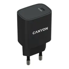 Мережевий зарядний пристрій Canyon H-20-02 (1USB, 3A) PD Black (CNE-CHA20B02)