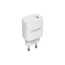 Мережевий зарядний пристрій Canyon H-20-02 (1USB, 3A) PD White (CNE-CHA20W02)