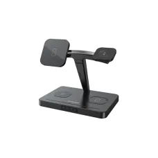 Бездротовий зарядний пристрій Canyon WS-404 15W 4in1 Black (CNS-WCS404B)