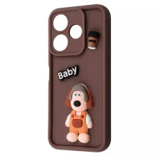 Чохол-накладка Pretty Things Case для Xiaomi Redmi 13 4G/Poco M6 4G/Note 13R Brown/Baby