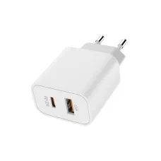 Мережевий зарядний пристрій ColorWay Power Delivery Port PPS (Type-C PD + USB QC3.0) (30W) White