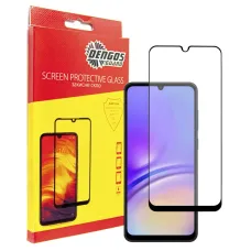 Захисне скло Dengos для Samsung Galaxy A05 SM-A055 Black Full Glue (TGFG-330)