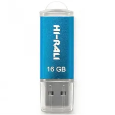 Флеш-накопичувач USB 16GB Hi-Rali Rocket Series Blue (HI-16GBVCBL)