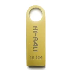 Флеш-накопичувач USB 16GB Hi-Rali Shuttle Series Gold (HI-16GBSHGD)