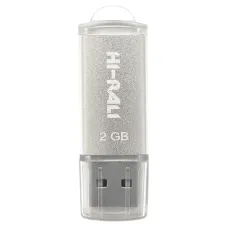 Флеш-накопичувач USB 2GB Hi-Rali Rocket Series Silver (HI-2GBRKTSL)
