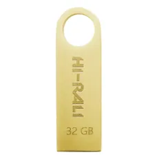 Флеш-накопичувач USB 32GB Hi-Rali Shuttle Series Gold (HI-32GBSHGD)