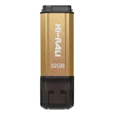 Флеш-накопичувач USB 32GB Hi-Rali Stark Series Gold (HI-32GBSTGD)