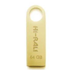 Флеш-накопичувач USB 64GB Hi-Rali Shuttle Series Gold (HI-64GBSHGD)