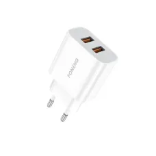 Мережевий зарядний пристрій Foneng EU45 Dual USB Charger (2USBх2.4A) White (EU45-CH-TC) + кабель USB