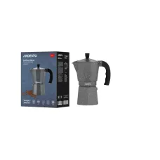 Гейзерна кавоварка Ardesto AR0806AGS, 0.24л, 6 чашок, алюміній