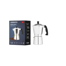 Гейзерна кавоварка Ardesto AR0809AG, 0.4л, 9 чашок, алюміній