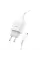 Зарядний пристрій Hoco C72A Glorious (1USB, 2.1А) White + кабель MicroUSB