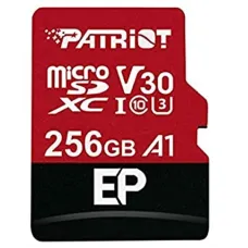 Карта пам`ятi MicroSDXC 256GB UHS-I/U3 Class 10 Patriot EP A1 R90/W80MB/s + SD-adapter 