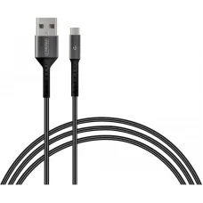 Кабель Intaleo CB0 USB-microUSB 1.2м Black/Grey (1283126495649)