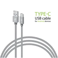 Кабель Intaleo CBGNYT2 USB-USB Type-C 2м Grey (1283126489143)