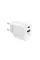 Мережевий зарядний пристрій Intaleo TCG30GAN USB-C PD+USB-A QC 3.0 White