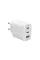 Мережевий зарядний пристрій Intaleo TCG65GAN 2USB-C PD+USB-A QC 3.0 White