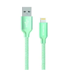 Кабель ColorWay USB - Lightning (M/M), 1 м, Mint (CW-CBUL004-MT)