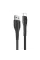 Кабель ColorWay USB - Lightning (M/M), PVC + Led, 2.4 А, 1 м, Black (CW-CBUL034-BK)