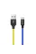 Кабель ColorWay USB - micro USB (M/M), 2.4 А, 1 м, Blue/Yellow (CW-CBUM052-BLY)