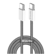 Кабель ColorWay USB Type-C - USB Type-C (M/M), 3.0 А, 2 м, Black (CW-CBPDCC068-BK)