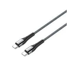 Кабель ColorWay USB Type-C - USB Type-C (M/M), PD Fast Charging, 3 А, 65W, 2 м, Grey