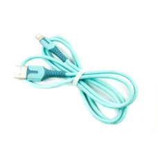 Кабель Dengos USB - Lightning (M/M), 1 м, Blue (PLS-L-IND-SOFT-BLUE)