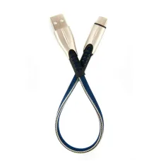 Кабель Dengos USB-USB Type-C 0.25м Blue (PLS-TC-SHRT-PLSK-BLUE)